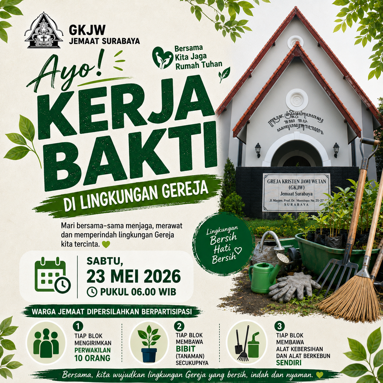 KERJA BAKTI GKJW SURABAYA